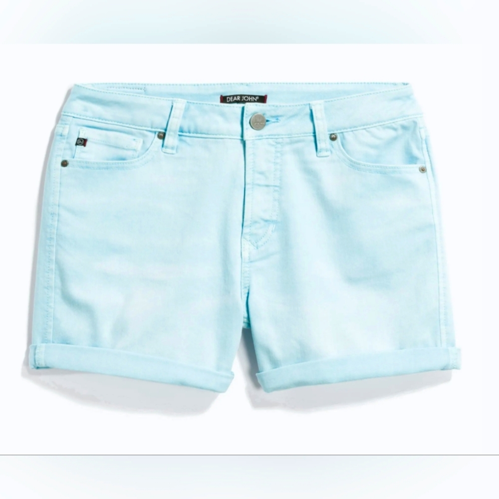 Cuffed Shorts - Light Blue - NWT - Size 6